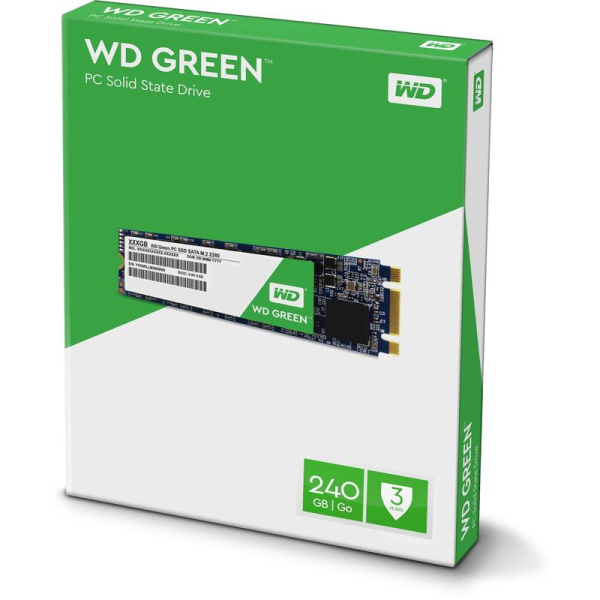 SSD накопитель Western Digital Green 240 ГБ (WDS240G3G0B)