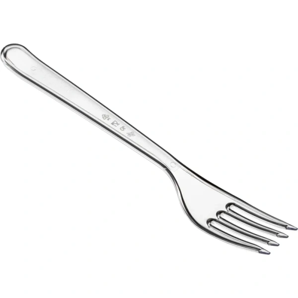 Вилка столовая Комус прозрачная 180 мм (250 штук в упаковке) Вилка столовая Комус прозрачная 180 мм (250 штук в упаковке)