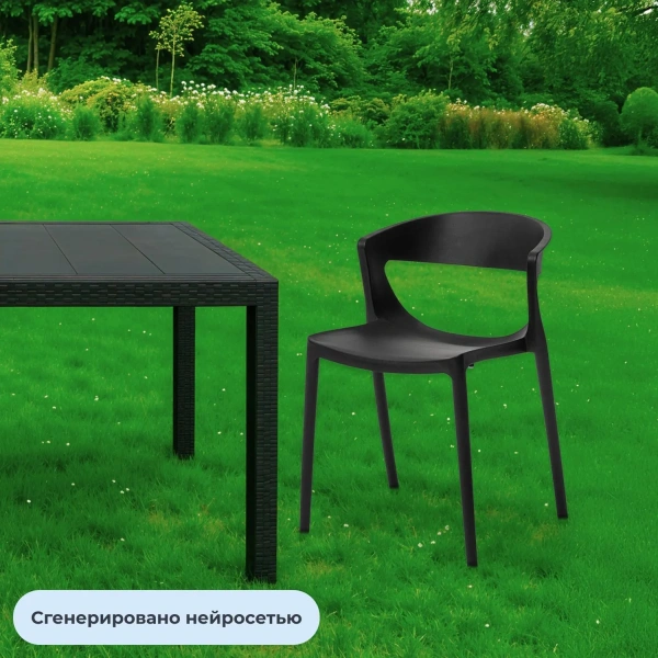 Стул обеденный Evok чёрный (пластик)