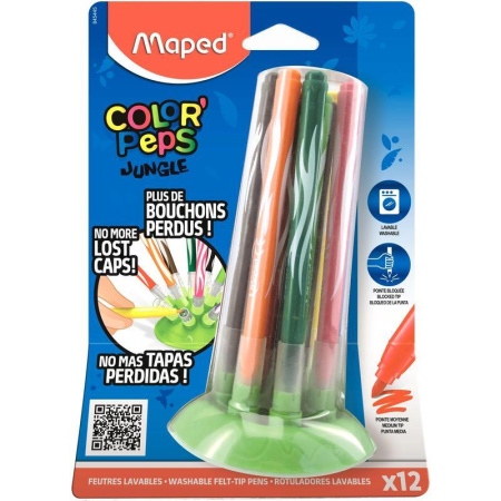 Набор фломастеров Maped Jungle Innovation 12 цветов