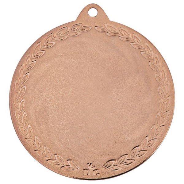 Медаль призовая 3 место 70 мм бронзовая