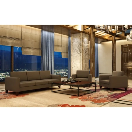 Кресло Берген серое (искусственная кожа)