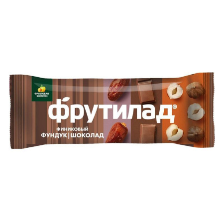 Батончик Фрутилад Финиковый с фундуком и шоколадом (20 батончиков по 42 г)
