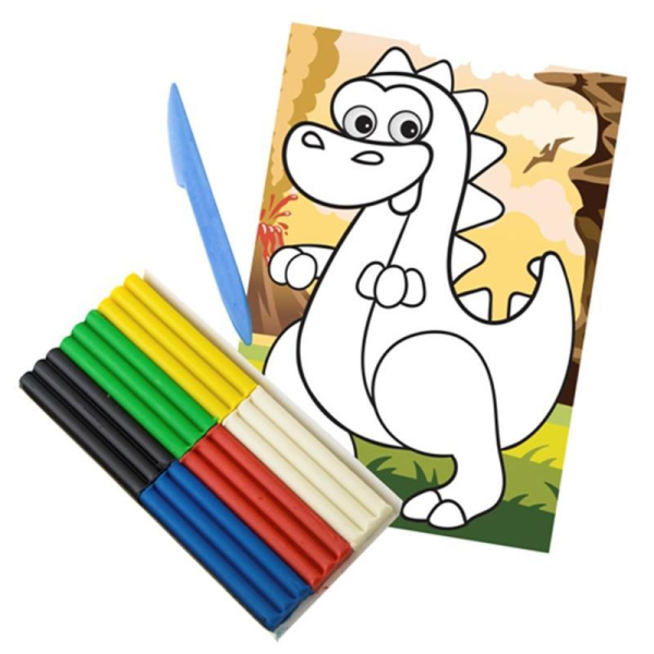 Набор для рисования пластилином Луч Динозавр