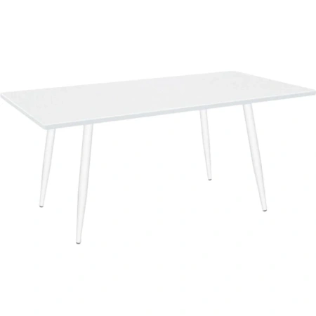 Стол обеденный Sheffilton SHT-TU14 (белый муар/белая шагрень,  1200х800х740 мм)