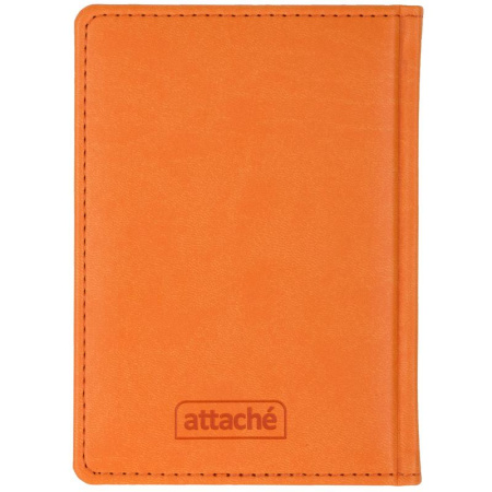 Ежедневник недатированный Attache Сиам искусственная кожа А6 176 листов оранжевый (110x155 мм)