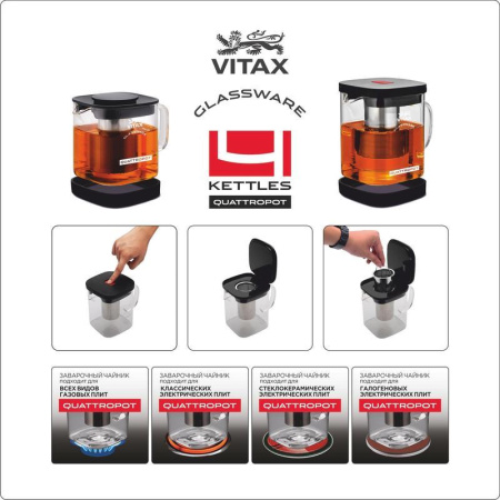 Чайник заварочный Vitax Thirlwall 4в1 VX-3306 600 мл
