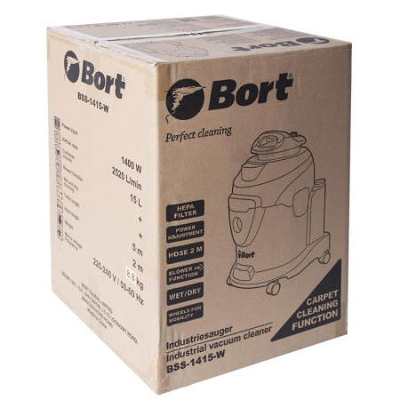 Пылесос строительный Bort BSS-1415-W (91272263) Пылесос строительный Bort BSS-1415-W (91272263)
