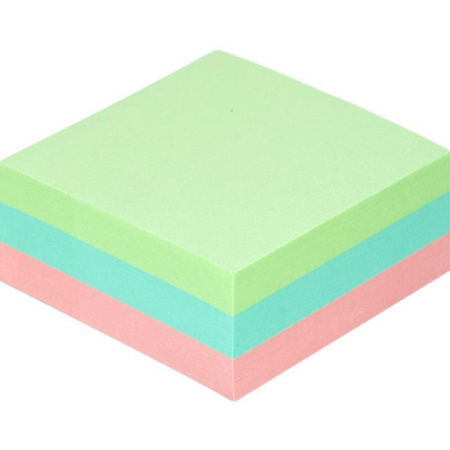 Стикеры Attache 51х51 мм пастельные 3 цвета (1 блок, 300 листов)