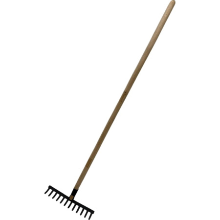 Грабли прямые с черенком 12 зубьев 31 см