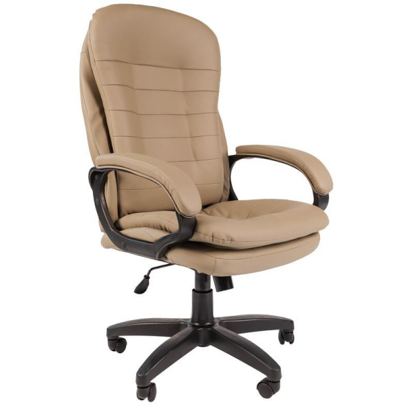 Кресло для руководителя Easy Chair 515 TPU бежевое (экокожа, пластик)