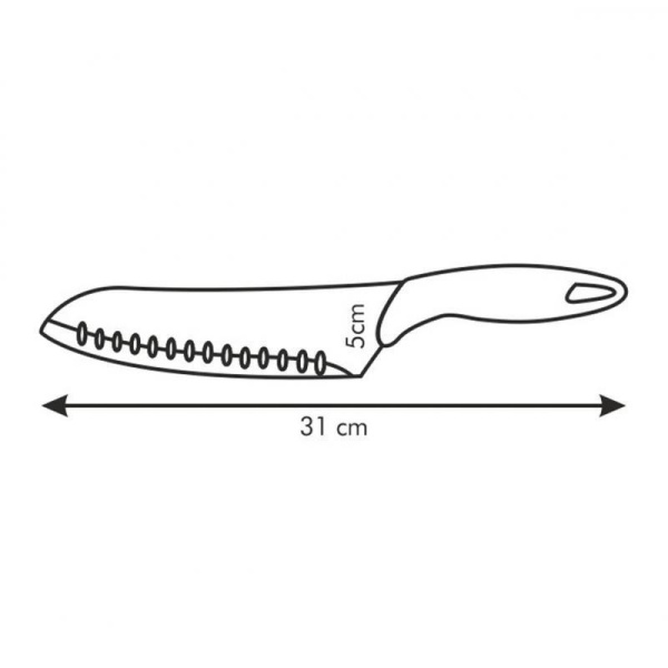 Нож кухонный Tescoma Presto Японский универсальный лезвие 20 см (863049)