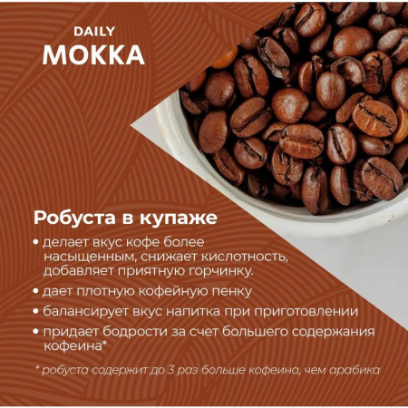 Кофе в зернах Poetti Daily Mokka 1 кг Кофе в зернах Poetti Daily Mokka 1 кг