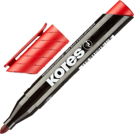 Набор маркеров перманентных Kores 10 цветов (толщина линии 3-5 мм)