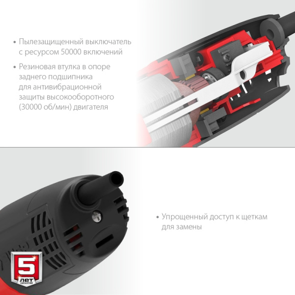 Шлифмашина угловая сетевая ЗУБР УШМ-125-805