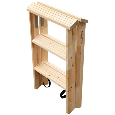 Стремянка деревянная двусторонняя 2х3 ступени Алюмет (WDS3203)