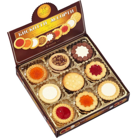 Печенье Бискотти (ассорти, 345г)