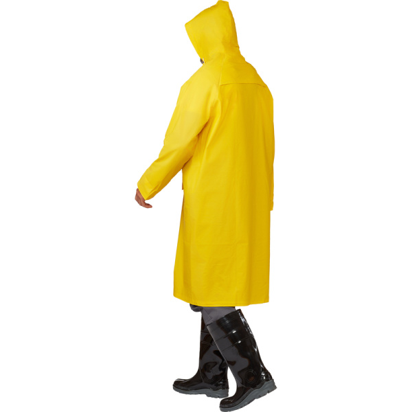 Плащ влагозащитный Delta Plus МA305 полиэстеровый на кнопках желтый  (размер 52-54)