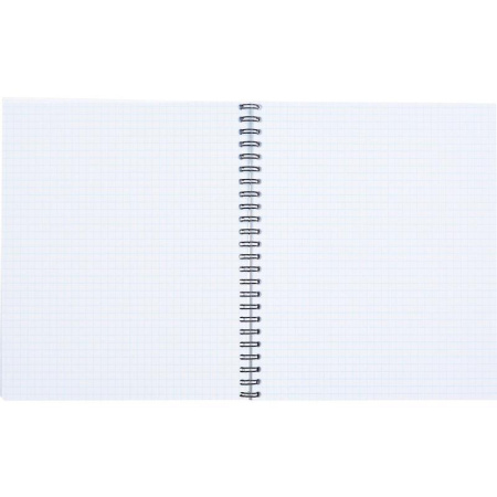 Бизнес-тетрадь Attache Selection Fluid А5 96 листов бирюзовая в клетку  на спирали (170х203 мм)