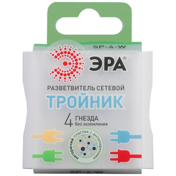 Разветвитель Эра SP-4-W 4 розетки