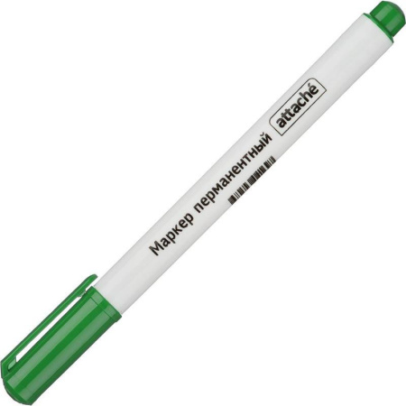 Маркер перманентный Attache зеленый (толщина линии 0.5 мм)