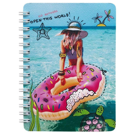 Блокнот Be Smart Discovery А6 80 листов в клетку на спирали