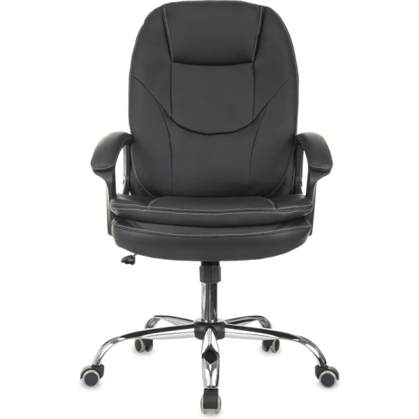 Кресло для руководителя Easy Chair 668 TPU чёрное (экокожа, металл)