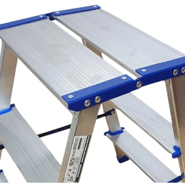 Стремянка алюминиевая двусторонняя 2х3 ступени Tarko (T-14203)