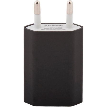Зарядное устройство сетевое  1 USB  1А    черный SM000119 Зарядное устройство сетевое  1 USB  1А    черный SM000119