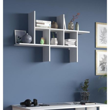 Полка настенная Сокол ПК-6 (белая, 1139х196х677 мм)