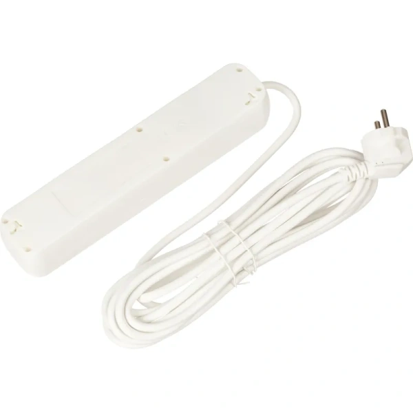 Удлинитель BigTech UTD-510-5-W 5 розеток 5 м с заземление