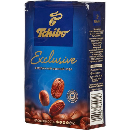 Кофе молотый Tchibo Exclusive 250 г (вакуумная упаковка)