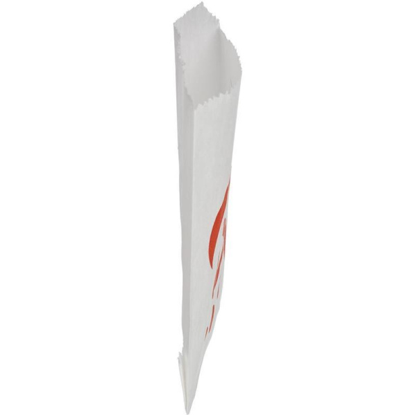 Крафт-пакет бумажный для выпечки жиростойкий белый с рисунком 9х8 см  (2000 штук в упаковке)