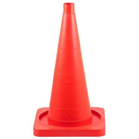 Конус сигнальный дорожный 520 мм без полос квадратное основание