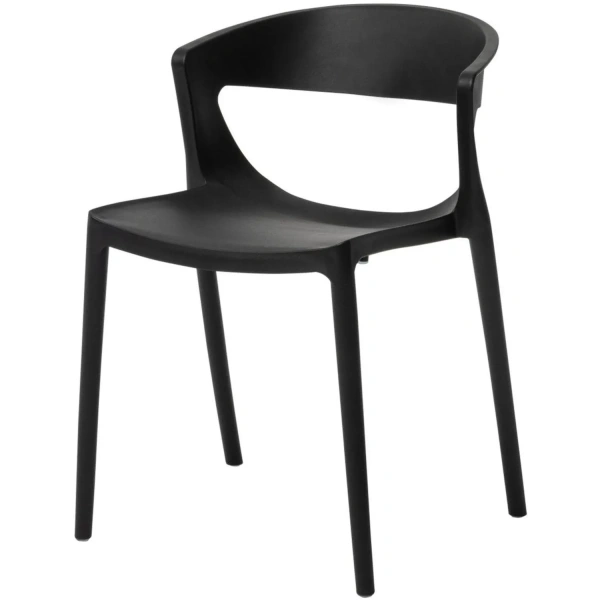 Стул обеденный Evok чёрный (пластик)