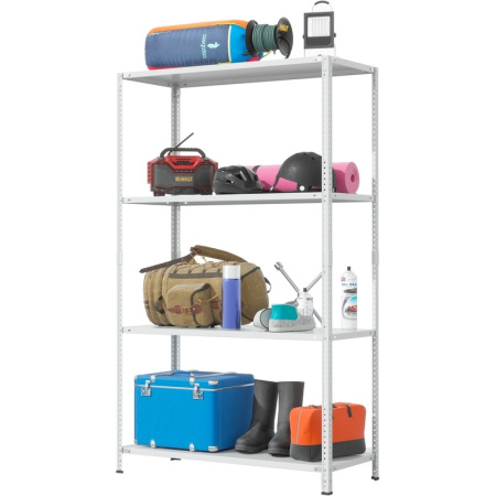 Стеллаж металлический ГТС Лайт серый (4 полки, 1200х500х2000 мм)