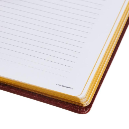 Ежедневник недатированный Attache Sidney Nebraska искусственная кожа А5  136 листов коричневый (золотистый обрез, 145x205 мм)