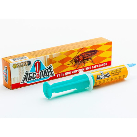 Гель для уничтожения тараканов Абсолют в картридже 20 мл Гель для уничтожения тараканов Абсолют в картридже 20 мл