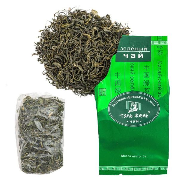 Чай подарочный Тянь-Жень листовой зеленый классический 60 г