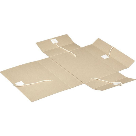 Папка архивная Attache А4 из картона/бумвинила серая 150 мм (складная, 4 х/б завязки, до 1500 листов)