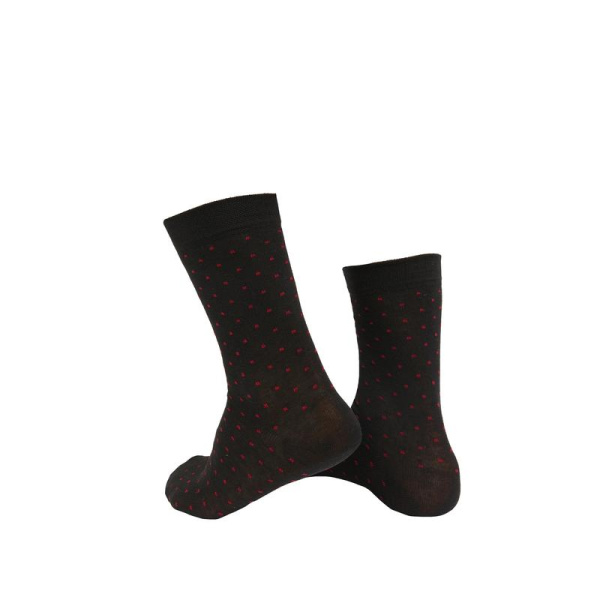Носки мужские черные с точкой размер 25-27 (3 пары в упаковке)