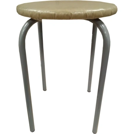 Табурет Strong бежевый (искусственная кожа, металл)