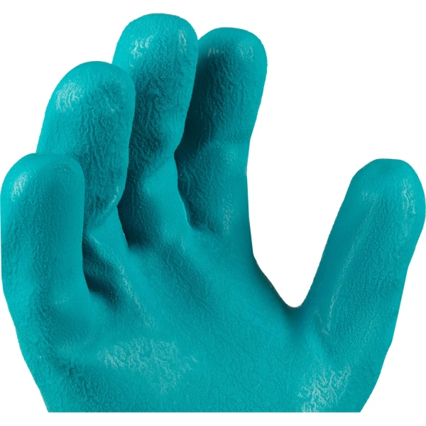 Перчатки рабочие утеплённые Jeta Safety Winter Grip хлопковые с ПВХ покрытием синие/жёлтые (7 класс вязки, размер 8, M, JPW-811)