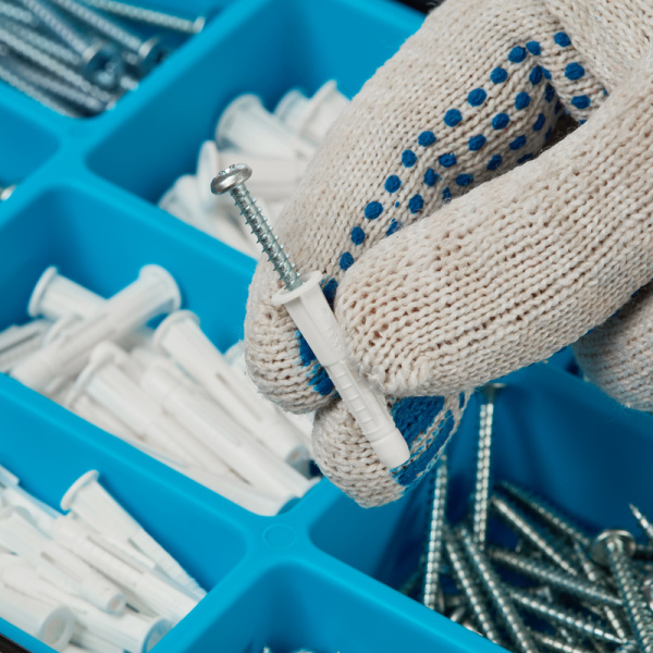 Набор саморезов и дюбелей TOPFORT 260 предметов (DC-2)