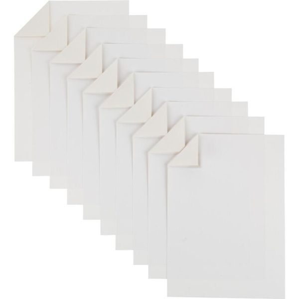 Картон белый двухсторонний №1 School (A4, 10 листов, 1 цвет, мелованный)