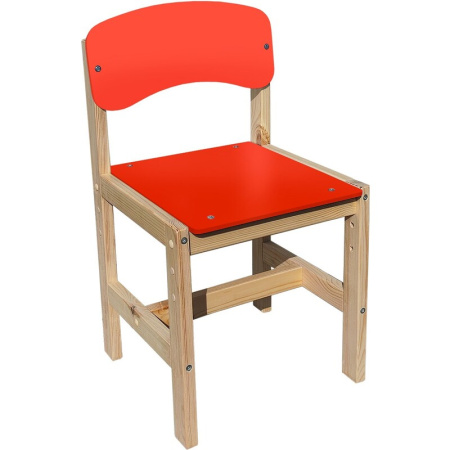 Стул детский Ростик регулируемый (красный, рост 1-3)