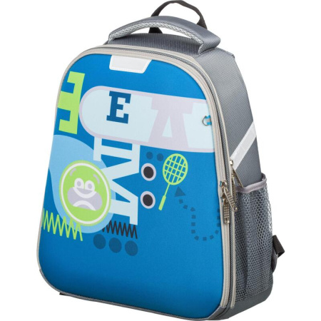 Ранец №1 School Light Team анатомический серый с двумя отделениями