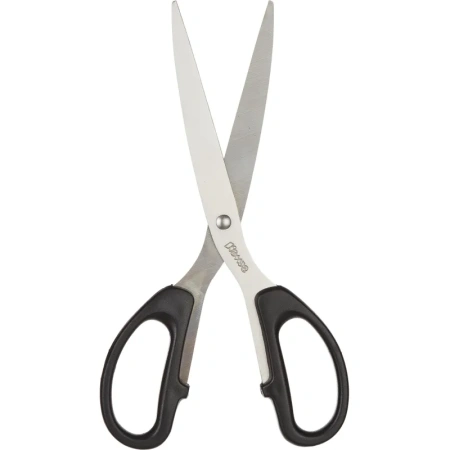 Ножницы 210 мм Комус с пластиковыми симметричными ручками черного цвета