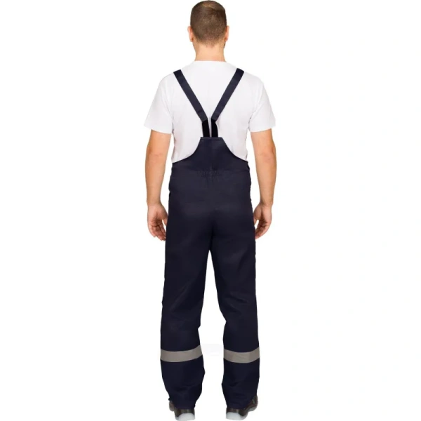 Полукомбинезон рабочий летний мужской л16-ПК с СОП синий/васильковый  (размер 56-58, рост 194-200)