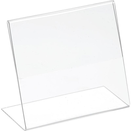 Ценникодержатель-подставка акрил 90x80 мм прозрачный